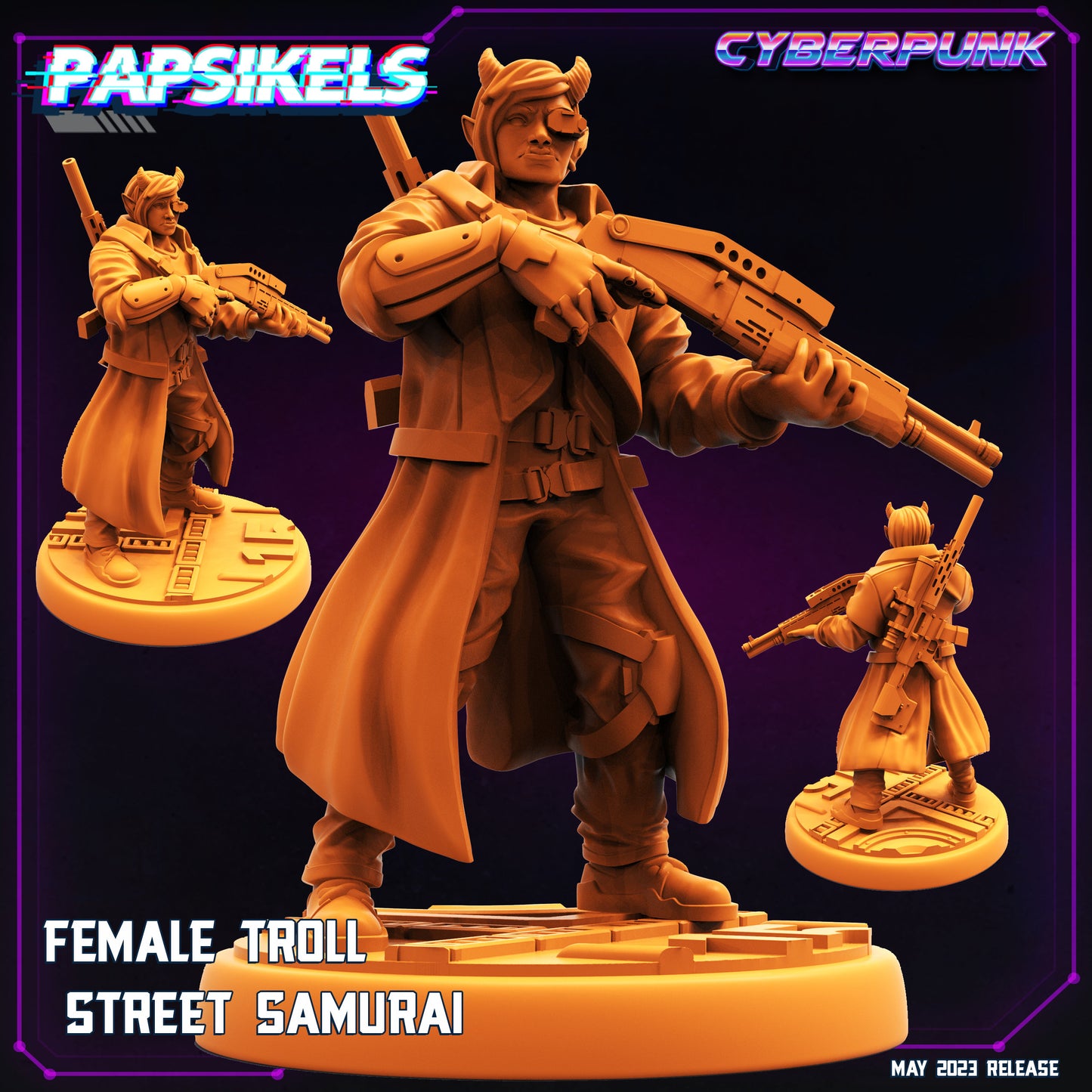 Female Troll - Street Samurai