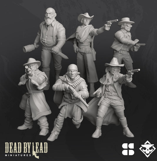 Dead by Lead Six Shooters - Set of 6