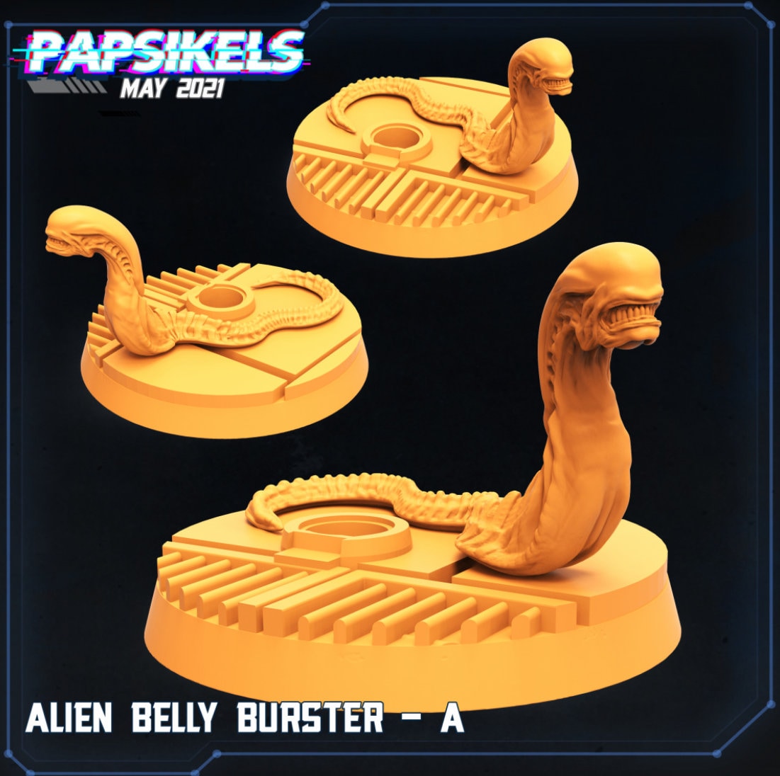 Alien Belly Burster - Set of 4