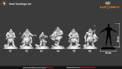 Dwarf Gunslingers - Set of 6