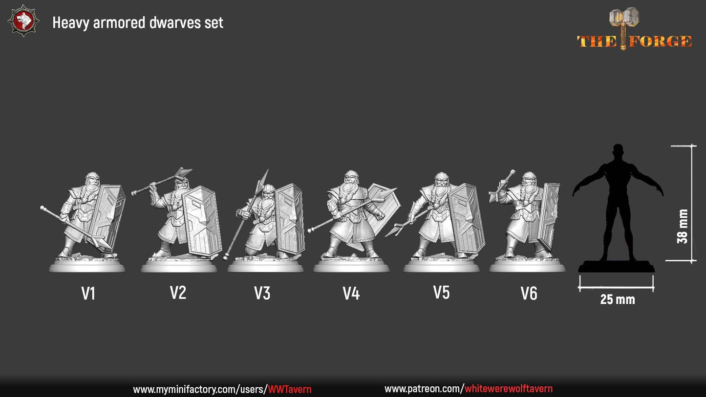 Dwarves - Heavy Armored - Set of 6