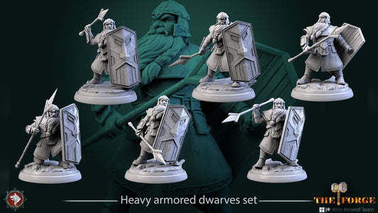 Dwarves - Heavy Armored - Set of 6