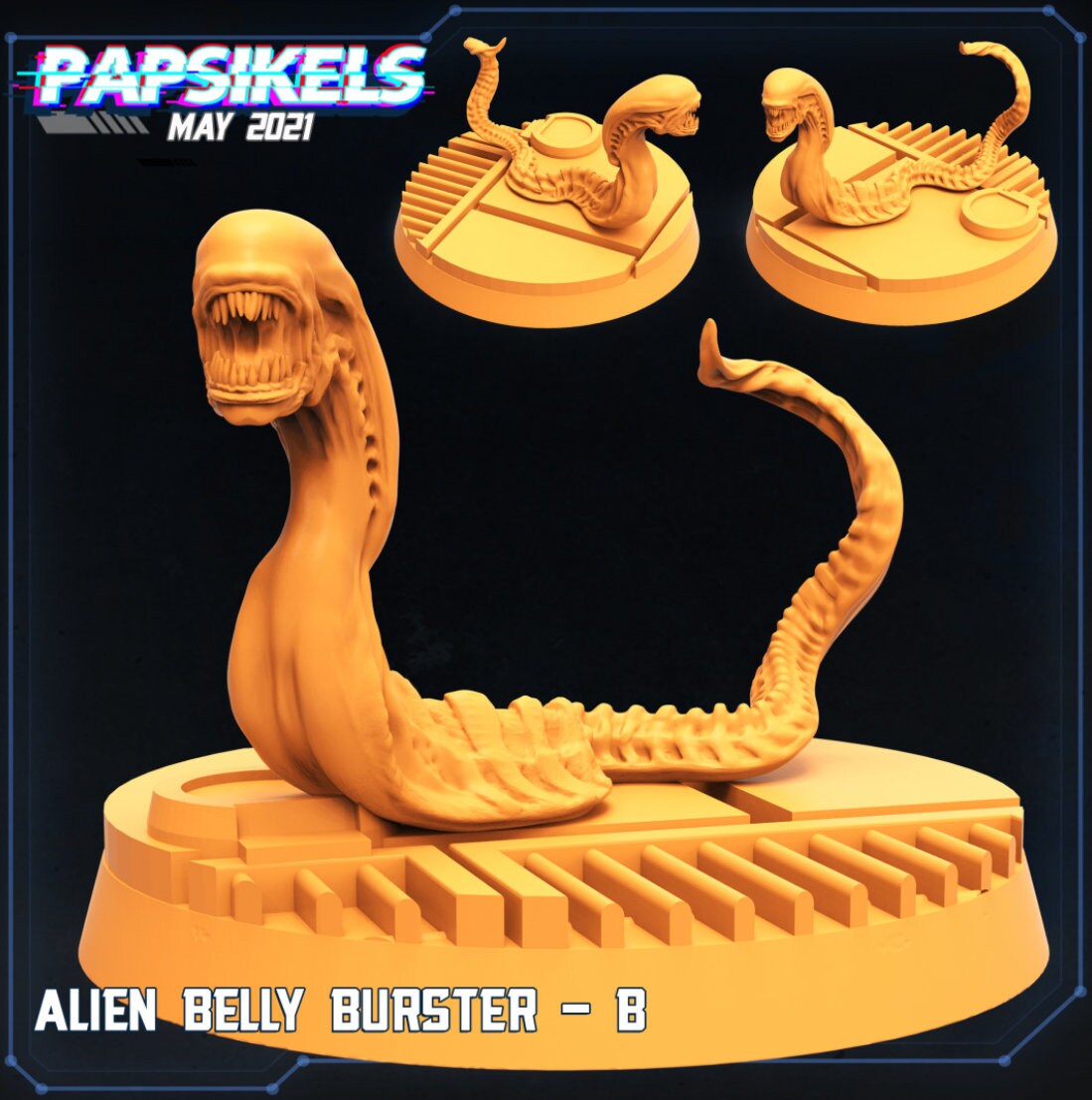 Alien Belly Burster - Set of 4