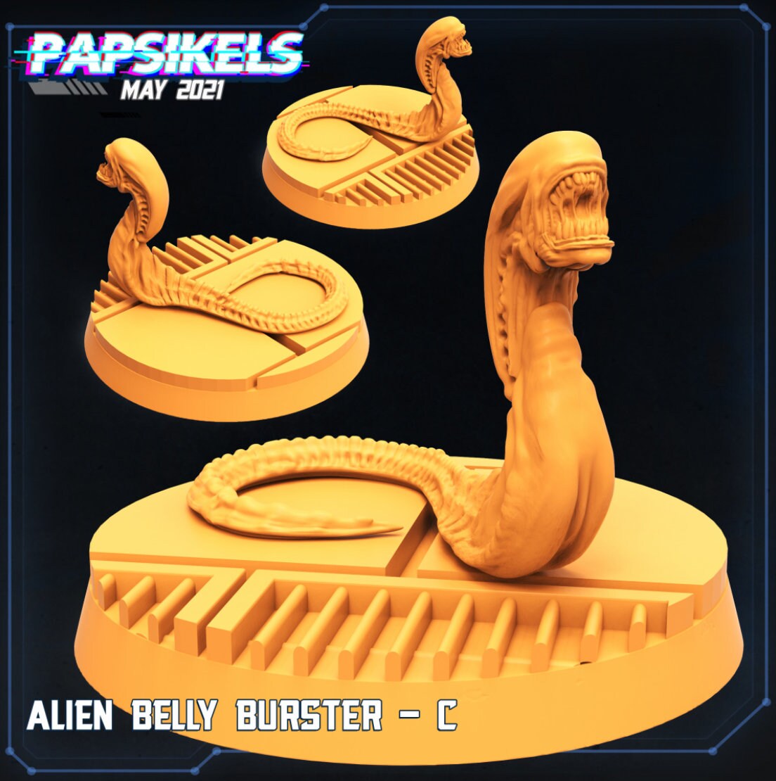 Alien Belly Burster - Set of 4