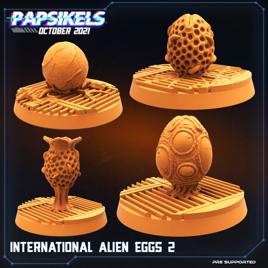 International Alien Eggs - Set of 4