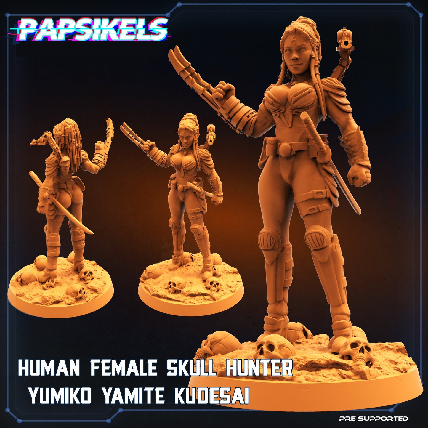 Human Female Skull Hunter Yumiko Yamite Kudesai