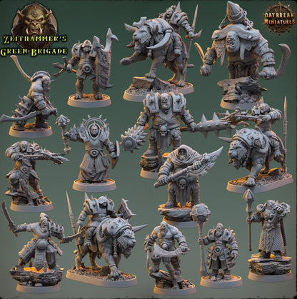 Orcs - Zeithammer’s Green Brigade 14 Piece Complete Set