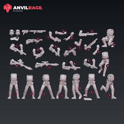 Enhanced Troopers - Set of 9 | Anvilrage