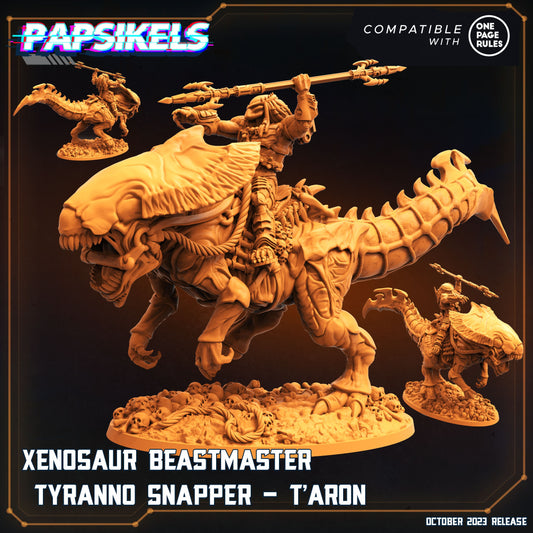 Xenosaur Beastmaster Tyranno Snapper - T'aron