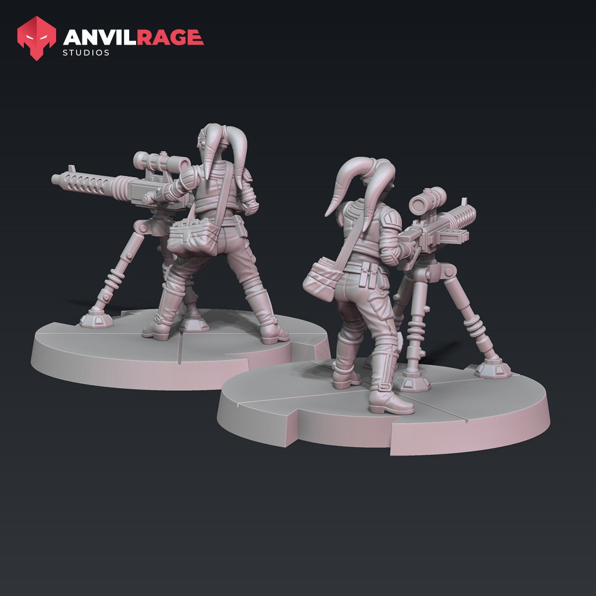 Freedom Fighters - Female Medium Blaster | Anvilrage